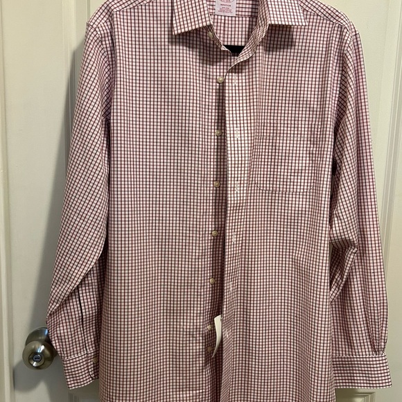 Red & Blue Plaid Brooks Brothers BRAND NEW Button Down 14.5 - 33 - Picture 7 of 11